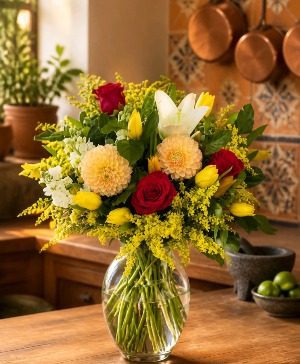 SOLIDAGO SUNRISE  Vase Arrangement