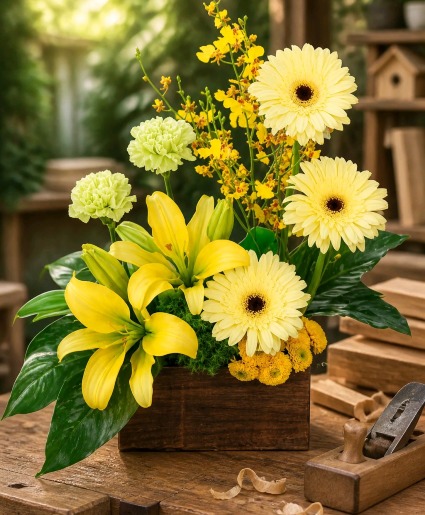 JOYOUS SUNLIGHT Box Arrangement
