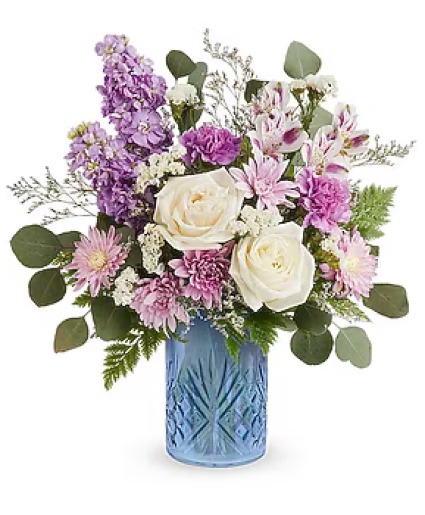 Teleflora's Blue Bliss Bouquet 
