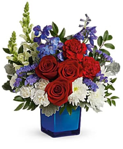 Teleflora's Red, White, & Blooms Bouquet 