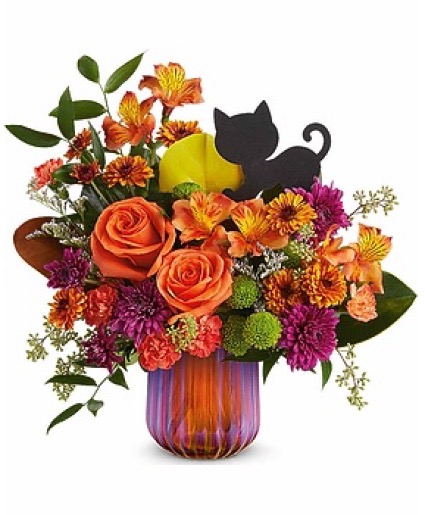 Teleflora's Midnight Meow Bouquet 