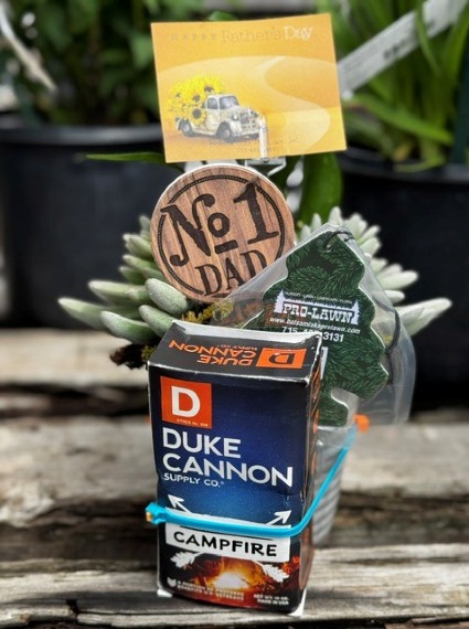 #1 Dad Silk Succulent Keepsake