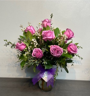 1 Dozen Lavender Roses  Roses
