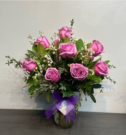 1 Dozen Lavender Roses  Roses