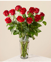 1 dozen roses  Holiday arrangement