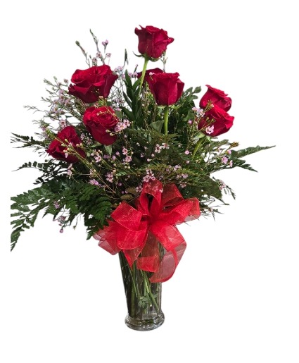 1 dozen roses Vase Arrangement