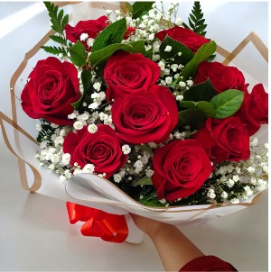 1 Dozen Roses Wrap Roses