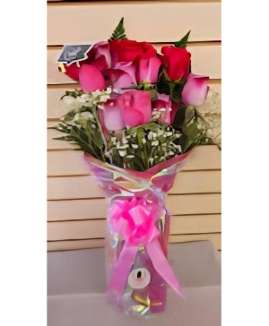 1 Dozen wrapped Graduation flowers Floral Design