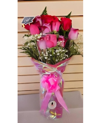 1 Dozen wrapped Graduation flowers Floral Design