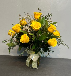 1 Dozen Yellow Roses  Roses 