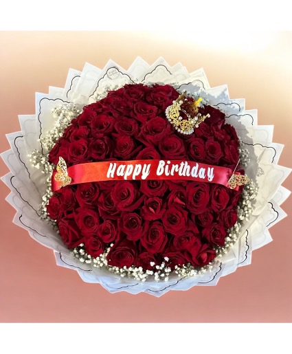 100 Rosas, crown, ribbon ?  Buchón 100 Rosas