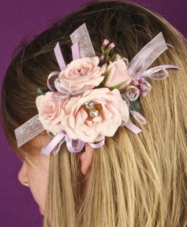 BLUSH PINK Prom Hairpiece in Albany, NY | Ambiance Florals & Events