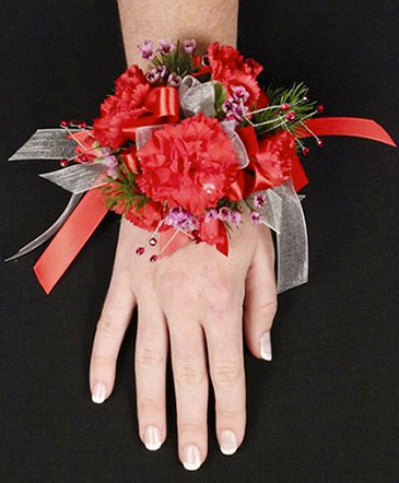 CRIMSON CARNATION Prom Corsage in Albany, NY | Ambiance Florals & Events