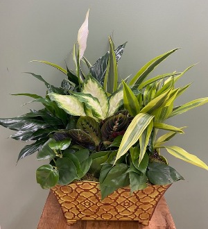 12" antique metal garden 