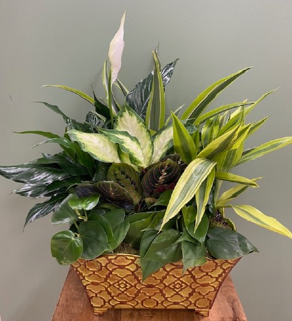 12" antique metal garden 