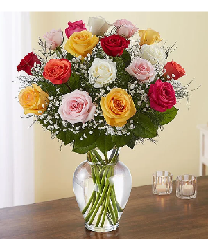 12 ASSORTED ROSES  