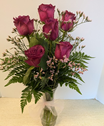 1/2 dozen Lavender Roses NFS-BV9