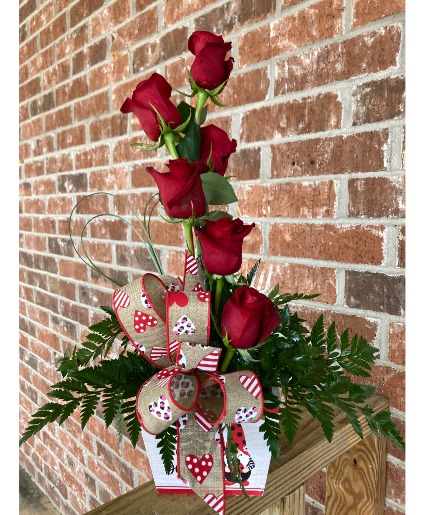 1/2 dozen roses 