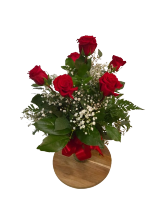 1/2 dozen roses Vase Arrangement