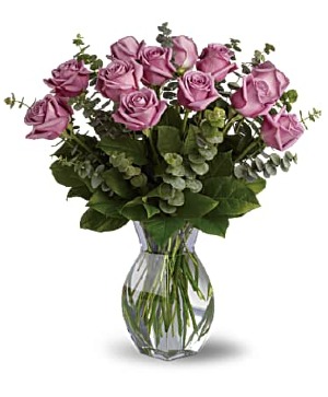 12 LAVENDER ROSES ROSES