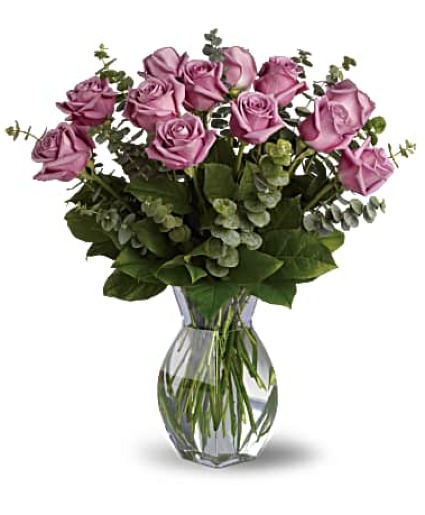 12 LAVENDER ROSES ROSES