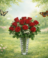 Vase of Red roses Vase