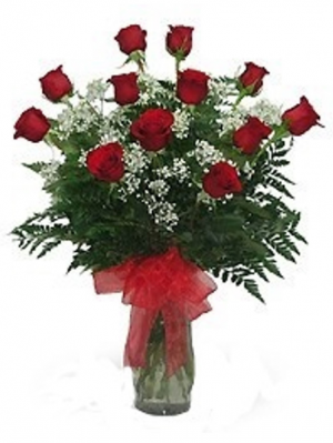  Red Roses  Vase Arrangement