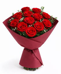 12 Red Roses Wrapped  