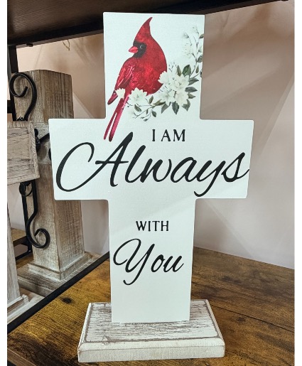 12" Wooden Sympathy Cross 