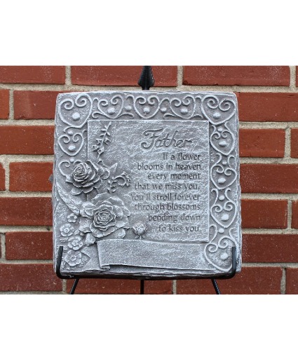 12" X 12" X 1" Father Memorial Stone 