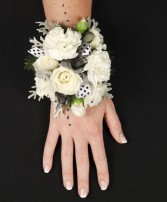 WHITE DELIGHT Prom Corsage