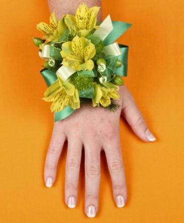 SPRING SUNSHINE Prom Corsage in Albany, NY | Ambiance Florals & Events