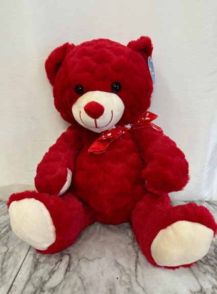 14" Red Hearted Teddy Bear Red teddy bear