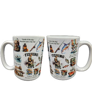 15oz Fishing Life Mug 1 mug