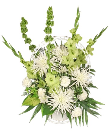 Everlasting Faith Funeral Basket in Darien, CT | DARIEN FLOWERS