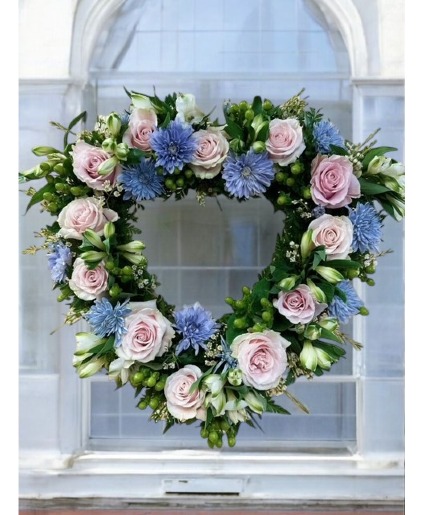 Loving: Blue, Pink and White 18" Standing Spray 