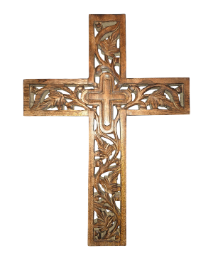 18" Deluxe Solid Wood Cross 