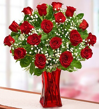 Classic Rose Royale Red Roses Arrangement