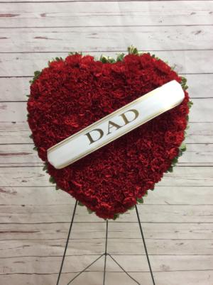 18" Red Heart Banner Included, Your choice of saying