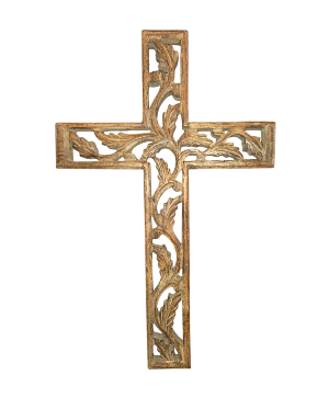 18" Solid Wood Deluxe Cross 
