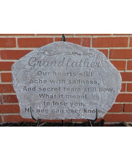 18" X 12" X 1"  Grandfather Memorial Stone 