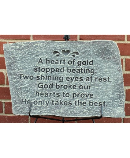 18" X 12" X 1"  Memorial Stone 