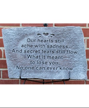 18" X 12" X 1"  Memorial Stone 