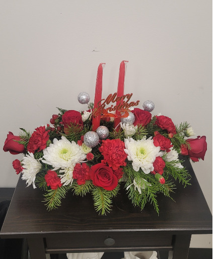 2 candle centerpiece 