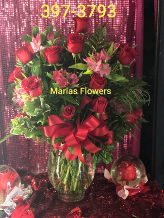 2 doz elegant  Red Rose Arrangement
