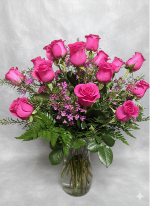 2 Dozen Colored Roses  Rose Arrangement