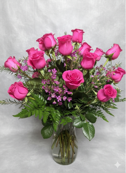 2 Dozen Colored Roses  Rose Arrangement