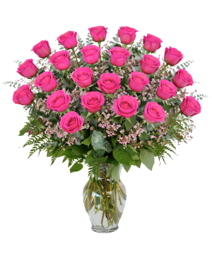 2 DOZEN PINK ROSES 