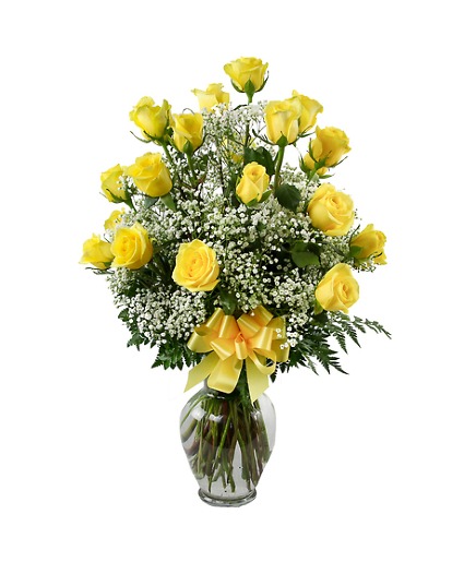 2 dozen yellow roses roses