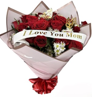 2 dz of roses wrapped in paper 